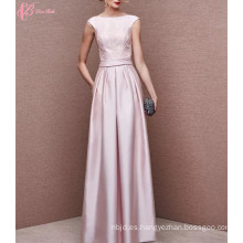 2017 Elegant Pink A Line Open Vestidos de Noche de Vestidos de Noche